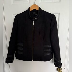 Women's Black Quilted fitted Jacket